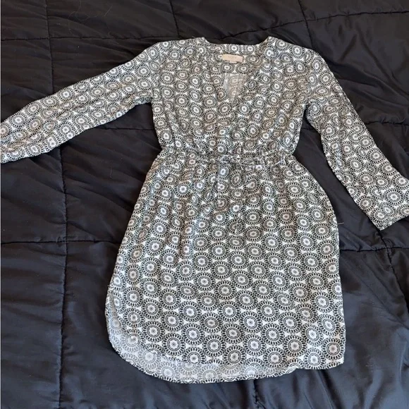 The Loft Black and White Dress - Picture 1 of 7